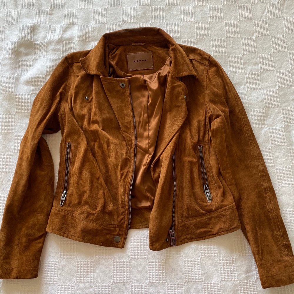 REVOLVE BLANKNYC Suede Moto Jacket